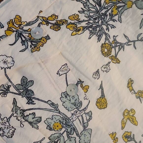 Floral Gathered Double Button Midi Skirt - Picture 5 of 6